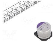Capacitor: polymer; 10uF; 25VDC; SMD; OS-CON SVPS; ±20%; Ø8x7mm PANASONIC