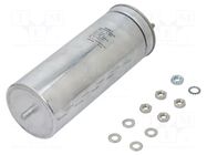 Capacitor: polypropylene; 100uF; 1400VDC; 640VAC; 60A; M12 screw KEMET