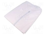 Cleanroom acces: coat; white; XL (unisex); cleanroom; ESD; 55g/m2 ANTISTAT