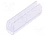 Markers; Marking: empty; 2÷4mm; PVC; transparent; -40÷80°C; leaded WEIDMÜLLER