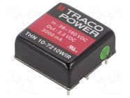 Converter: DC/DC; 10W; Uin: 36÷160VDC; Uout: 3.3VDC; Iout: 3000mA TRACO POWER