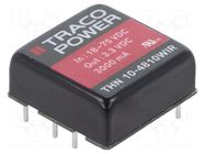 Converter: DC/DC; 10W; Uin: 18÷75VDC; Uout: 3.3VDC; Iout: 3000mA TRACO POWER