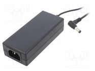 Power supply: switched-mode; 48VDC; 1.5A; Out: 5,5/2,5; 70W; 91% CINCON