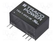 Converter: DC/DC; 1W; Uin: 4.5÷5.5V; Uout: 5VDC; Uout2: -5VDC; SIP9 TRACO POWER