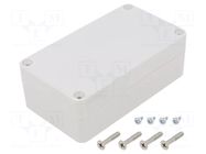 Enclosure: multipurpose; X: 65mm; Y: 115mm; Z: 40mm; Ritec; IP65 HAMMOND