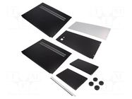 Enclosure: rack mounting; Standard: 19"; 4U; black; Z: 166mm; rack TEKO