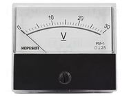 Voltmeter; on panel; 0÷30V; Class: 2.5; 70x60mm VELLEMAN