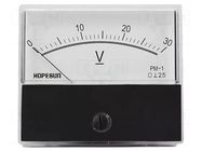 Voltmeter; on panel; 0÷30V; Class: 2.5; 70x60mm VELLEMAN