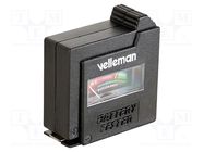 Tester: battery; Test: battery VELLEMAN