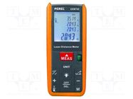 Distance meter; LCD; 0.05÷60m; Meas.accur: ±1,5mm; IP54; Unit: ft,m VELLEMAN