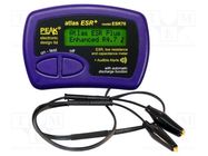 Tester: electronic components; LCD; R range: 0÷40Ω; 20mA,25mA VELLEMAN