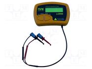 Tester: electronic components; LCD; R range: 0÷2MΩ; -1.05V,1.05V VELLEMAN