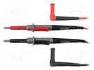 Test leads; Imax: 10A; Len: 1m; insulated; black,red VELLEMAN