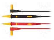 Test leads; Imax: 15A; Len: 0.75m; insulated; black,red VELLEMAN