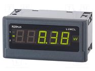 Ammeter; digital,mounting; 0÷20mA; ±(0.2%+1digit); LED; 5 digits LUMEL