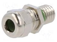 Cable gland; with long thread; M8; 1.25; IP68; brass; HSK-MINI HUMMEL