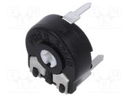 Potentiometer: mounting; single turn,horizontal; 10kΩ; 150mW PIHER