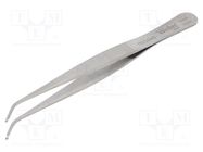 Tweezers; 115mm; SMD; Blades: curved; Blade tip shape: hook WELLER