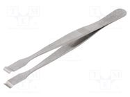 Tweezers; 120mm; SMD; Blades: wide; Blade tip shape: hook WELLER