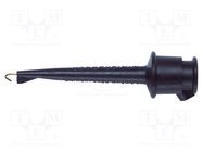 Clip-on probe; hook type; 5A; 60VDC; black; Grip capac: max.3.06mm POMONA