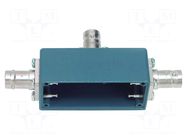 Case; blue; 500V; BNC x3,female; 57.15x28.7x22.35mm POMONA