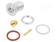 Connector: N; socket; female; straight; 50Ω; soldering; gold-plated AMPHENOL RF