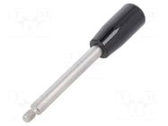 Lever; GN 310; Ext.thread: M6; Plunger mat: stainless steel; 100mm ELESA+GANTER