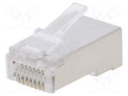 Connector: RJ45; plug; Cat: 6; shielded; Layout: 8p8c; 4.8÷6.5mm LOGILINK