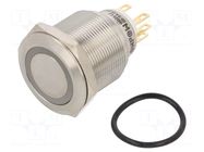 Switch: vandal resistant; Pos: 2; SPDT; 3A/220VAC; 5A/24VDC; IP65 ONPOW