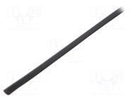 Hole and edge shield; PVC; L: 10m; black; H: 6mm; W: 4mm; -30÷70°C KURANT