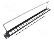 Mounting adapter; patch panel; rack; screw; 29mm; UNC 4-40; SLIM CLIFF