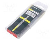 Hacksaw blade-set; wood,plastic; 91mm; 8teeth/inch; 25pcs. METABO