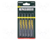 Hacksaw blade-set; wood,plastic; 51mm; 14teeth/inch; BASIC WOOD METABO