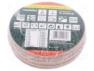 Sanding plate; Granularity: 320; Mounting: self-adhesive; Ø80mm METABO
