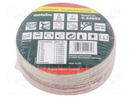 Sanding plate; Granularity: 400; Mounting: self-adhesive; Ø80mm METABO