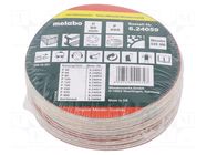 Sanding plate; Granularity: 400; Mounting: bur; wood,metal; Ø80mm METABO