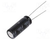 Capacitor: electrolytic; low ESR; THT; 1800uF; 6.3VDC; Ø8x20mm PANASONIC