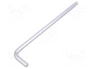 Wrench; hex key,spherical; HEX 7mm; tool steel; long; L: 197mm KING TONY