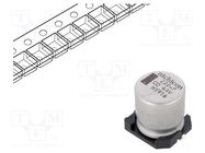 Capacitor: electrolytic; low ESR; SMD; 220uF; 63VDC; Ø12.5x13.5mm NICHICON