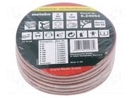 Sanding plate; Granularity: 100; Mounting: bur; wood,metal; Ø80mm METABO