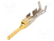 Contact; male; copper alloy; gold flash,nickel plated; J2000 