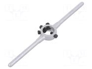 Diestock; Grip capac: BSW 1/16"-3/32",M1-M2,6; L: 160mm; Ø: 16mm VÖLKEL