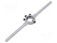 Diestock; Grip capac: BSW 1/8"-5/32",M3-M4; L: 200mm; Ø: 20mm VÖLKEL