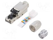 Connector: RJ45; plug; PIN: 8; Cat: 6a; shielded; 8p8c; for cable LOGILINK