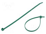 Cable tie; L: 210mm; W: 4.7mm; green; polyamide; 355N; Ømax: 55mm HELLERMANNTYTON