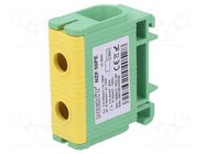 Splice terminal: rail; 145A; 800V; screw terminal; yellow-green POKÓJ