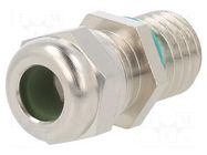 Cable gland; with long thread; M10; 1.5; IP68; brass; HSK-MINI HUMMEL