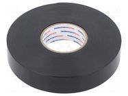 Tape: self-amalgamating; black; 19mm; L: 9.1m; Thk: 0.76mm; -30÷90°C HELLERMANNTYTON