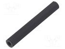 Screwed spacer sleeve; hexagonal; polyamide; M4; L: 60mm; black DREMEC