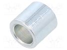 Spacer sleeve; 5mm; cylindrical; steel; zinc; Out.diam: 5mm DREMEC